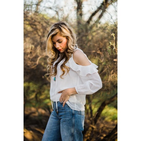 BACKROAD BUSINESS BLOUSE - Picture 1 of 5